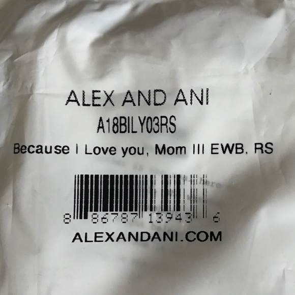 Alex and Ani Expandable Wire Bracelet Because I love you, Mom III - Picture 7 of 7